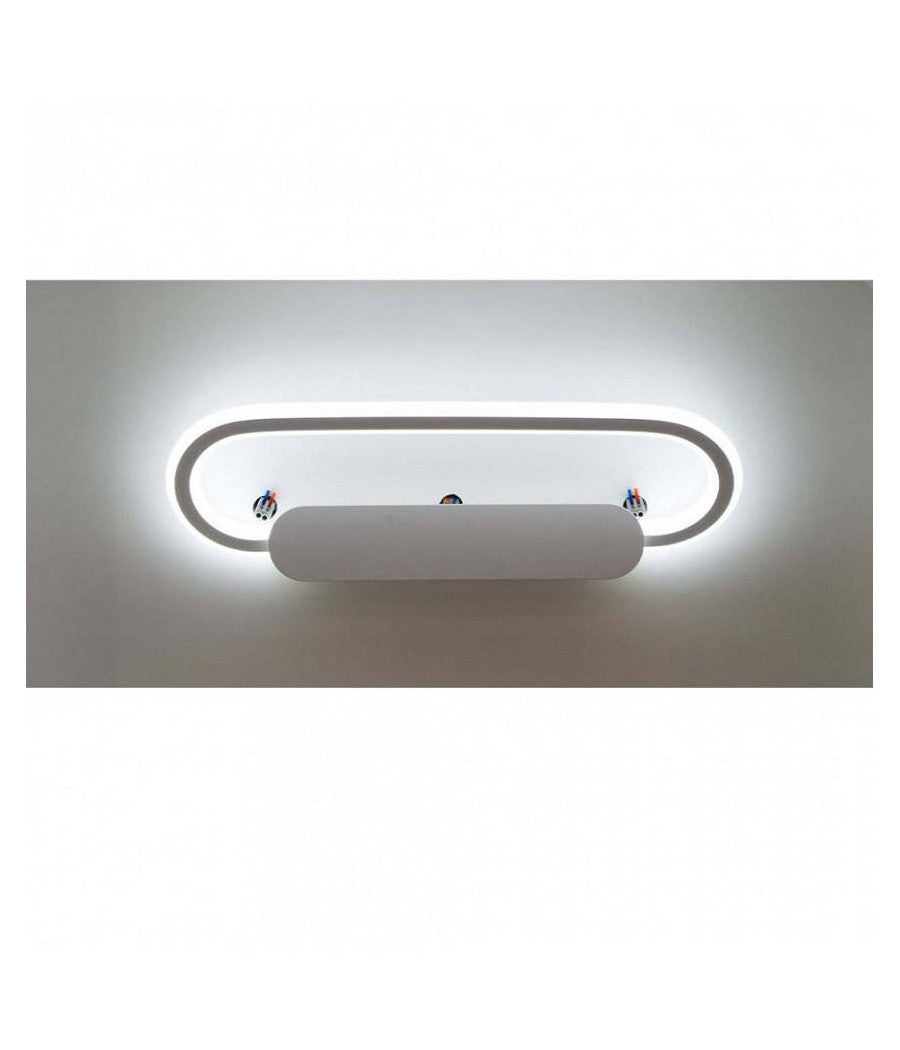 Applique Led Lampada Da Specchio 16w Ovale Bagno Luce 3000k 6500k 4000k 45cm F06  -bianco Freddo      -