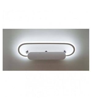Applique Led Lampada Da Specchio 16w Ovale Bagno Luce 3000k 6500k 4000k 45cm F06  -bianco Freddo      -