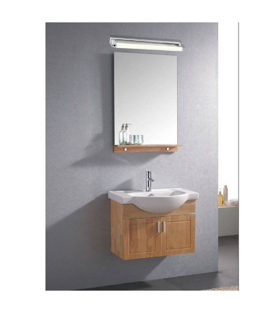 Applique Led Lampada Da Specchio Lineare 7 Watt 45cm Bagno Luce 4000k 6500k F02  -bianco Naturale      -