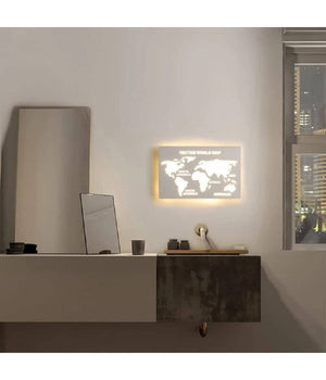 Applique Led Moderno Da Parete Retroilluminato 13w 3 Colorazione Di Luce Aq18-3c         