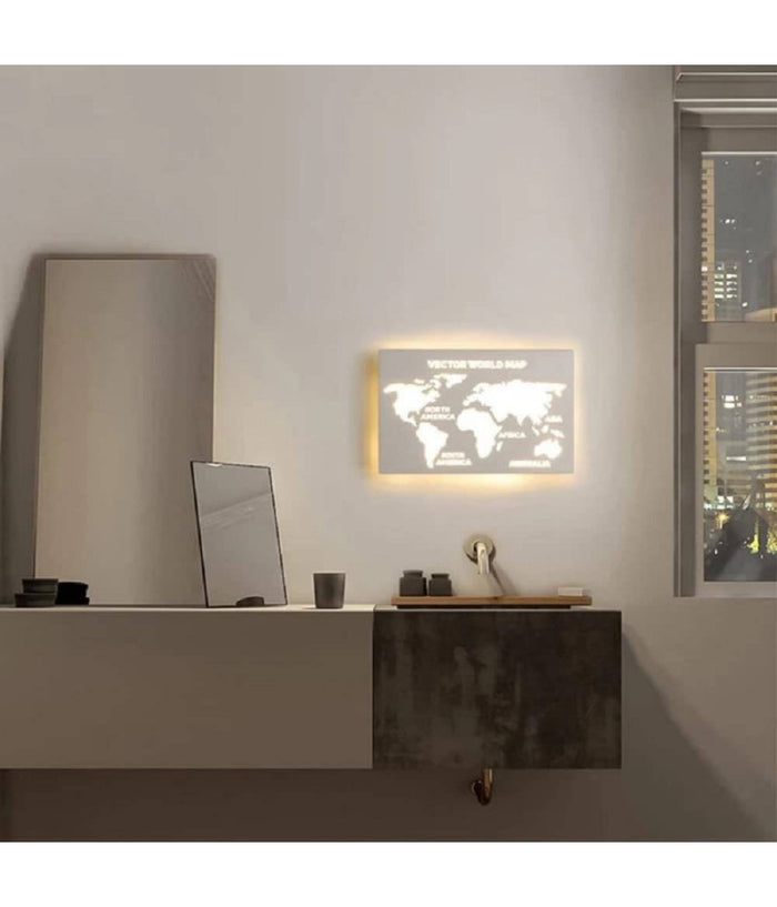 Applique Led Moderno Da Parete Retroilluminato 13w 3 Colorazione Di Luce Aq18-3c         