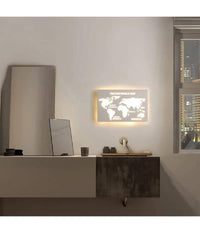 Applique Led Moderno Da Parete Retroilluminato 13w 3 Colorazione Di Luce Aq18-3c         