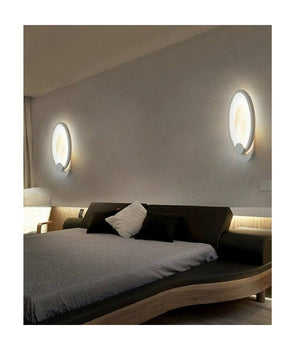 Applique Led Ovale 9 Watt Parete Lumetto Luce Bianca Fredda Calda Naturale E25         