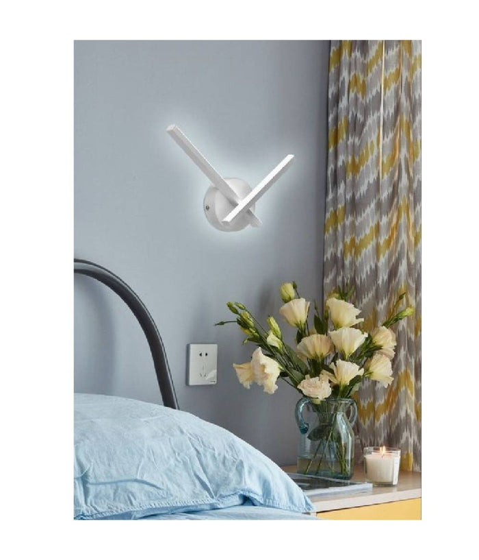 Applique Led Parete 6 W 2 Bracci Incrociati Moderno Luce 3000k 4000k 6500k E67-b         