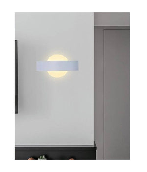 Applique Led Parete 8w Bianca Doppia Emissione Lampada Luce 6500k 3000k 4000 E17  -bianco Caldo      -