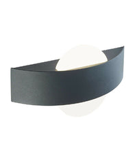 Applique Led Parete Moderna Nera 8 W Doppia Emissione Luce 6500k 3000k 4000k E17         