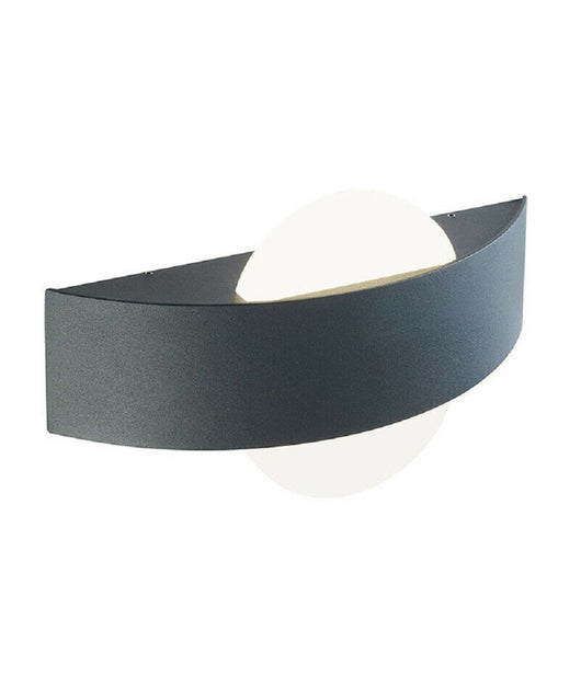 Applique Led Parete Moderna Nera 8 W Doppia Emissione Luce 6500k 3000k 4000k E17         