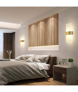 Applique Led Rettangolare 10w Parete Doppia Emissione 3 Colorazione Luce E37-c3c         