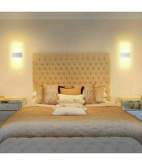 Applique Led Rettangolare 10w Parete Doppia Emissione 3 Colorazioni Luce E37-b3c         