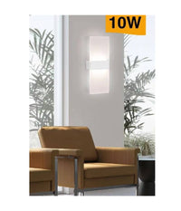 Applique Led Rettangolare 10w Parete Doppia Emissione 3 Colorazioni Luce E37-b3c         