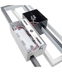 Applique Led Rettangolare 2x23w Cct 3000k A 6500k Parete Dimmerabile Telecomando         