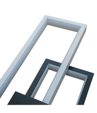 Applique Led Rettangolare 2x23w Cct 3000k A 6500k Parete Dimmerabile Telecomando         