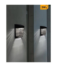 Applique Led Ricaricabile 3watt Con Pannello Solare Ip65 Luce 3000k 6500k Yh0614         