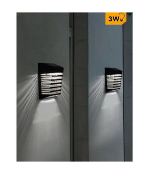 Applique Led Ricaricabile 3watt Con Pannello Solare Ip65 Luce 3000k 6500k Yh0614         