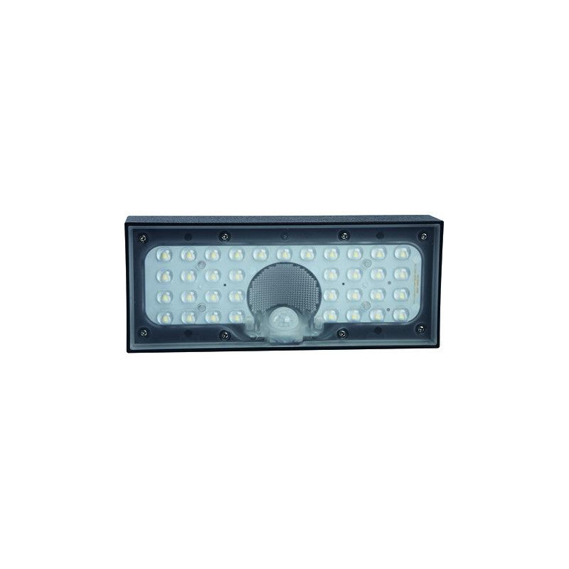 Applique led Vigor solare, tebe nero, 6w-800lm