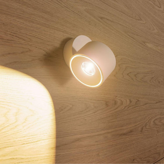 Applique Mini Concord Tricolore da 7w a led orientabile rotonda bianca