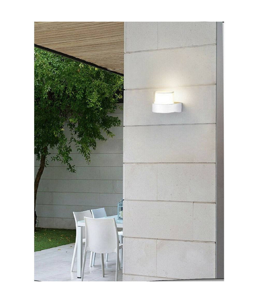 Applique Moderna A Led Esterno Da Parete 7 W Bianco Luce 6500k 3000k 4000k Es57         