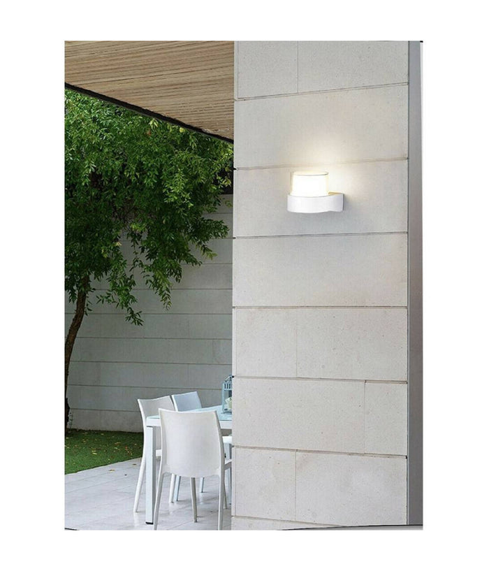 Applique Moderna A Led Esterno Da Parete 7 W Bianco Luce 6500k 3000k 4000k Es57  -bianco Naturale      -
