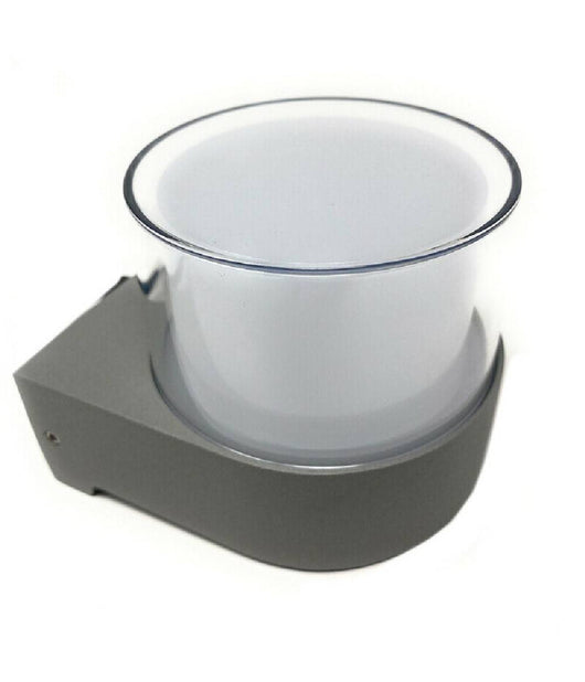 Applique Moderna A Led Grigio Esterno Da Parete 7 W Luce 6500k 3000k 4000k Es57         