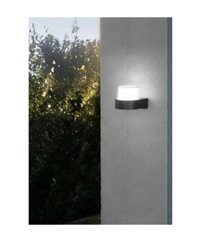 Applique Moderna A Led Per Esterno Da Parete Nero 7w Luce 6500k 3000k 4000k Es57  -bianco Freddo      -