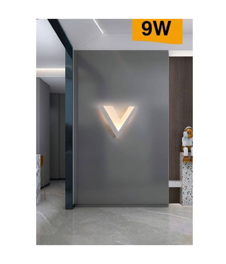 Applique Moderno A Led 9 W Da Parete Lampada A V 3 Temperature Di Luce Aq14-b3c         