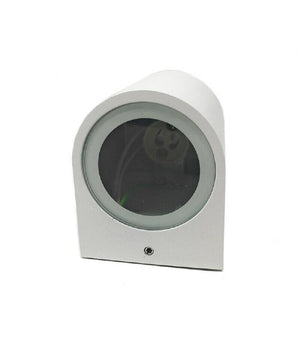 Applique Moderno A Parete Per Esterno Lampada Giardino Faretto Gu10 Ip65 Es53  Bianco       