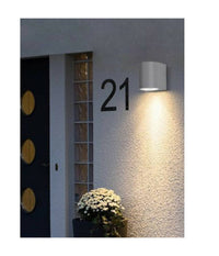 Applique Moderno A Parete Per Esterno Lampada Giardino Faretto Gu10 Ip65 Es53         