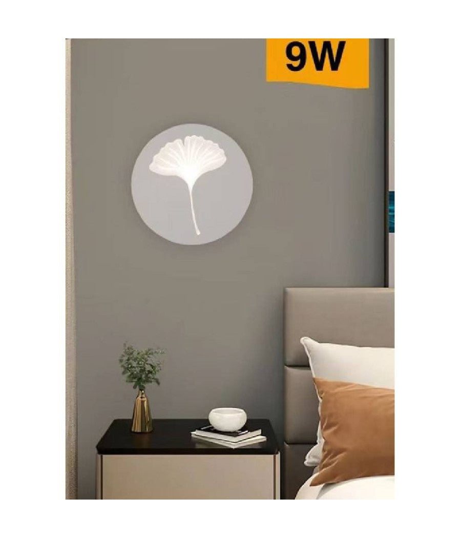 Applique Moderno Led 9 W Parete Decorativa Con Fiore 3 Temperature Luce Aq29-b3c         