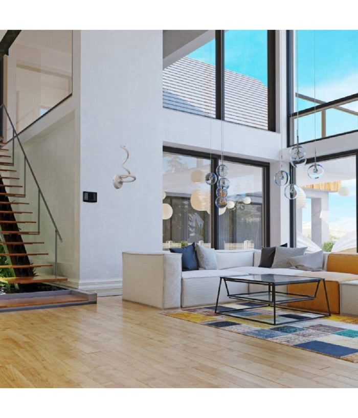 Applique Moderno Spirale Led 12 W Da Parete Abat Jour 3 Colorazione Luce E24-3c         