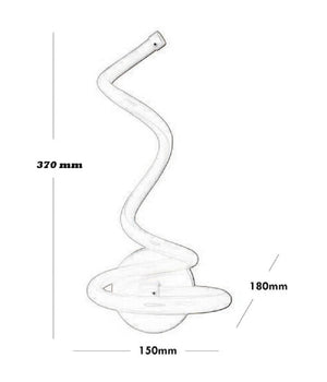 Applique Moderno Spirale Led 12 W Da Parete Abat Jour 3 Colorazione Luce E24-3c         