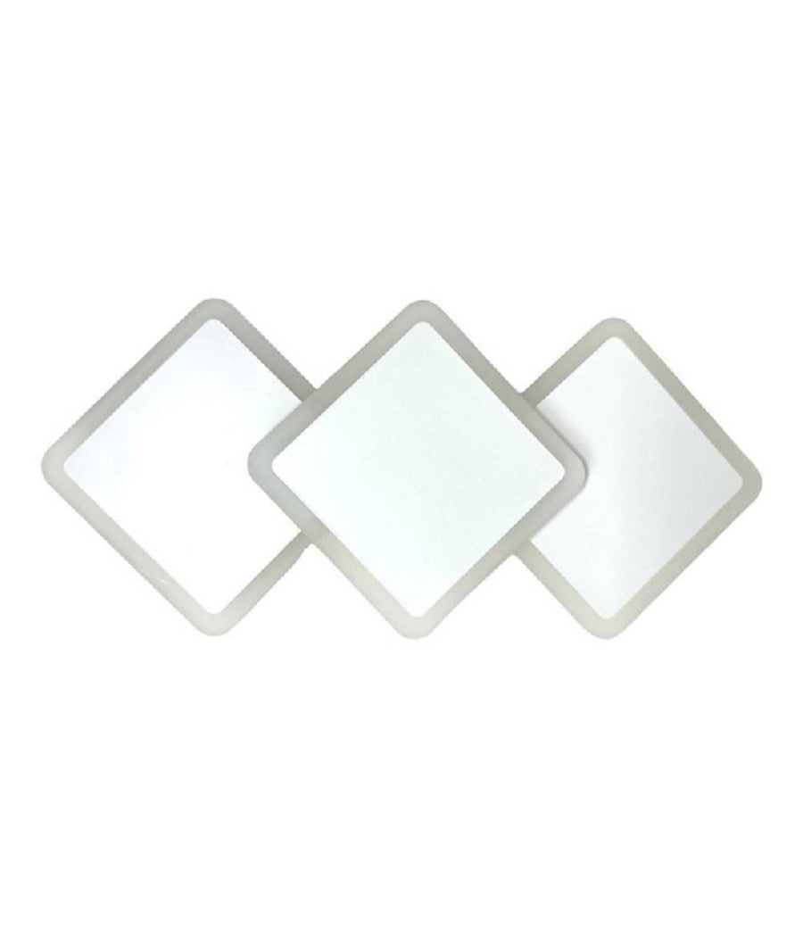 Applique Moderno Triplo Rombi A Led 14w Da Parete 3 Colorazioni Di Luce Aq31-b3c         