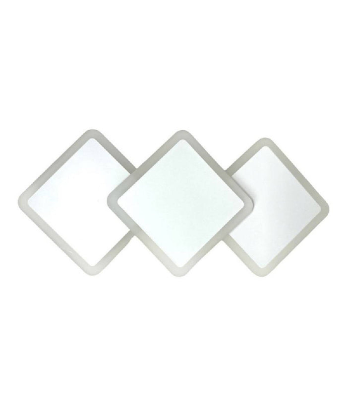 Applique Moderno Triplo Rombi A Led 14w Da Parete 3 Colorazioni Di Luce Aq31-b3c         