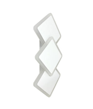 Applique Moderno Triplo Rombi A Led 14w Da Parete 3 Colorazioni Di Luce Aq31-b3c         