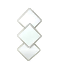 Applique Moderno Triplo Rombi A Led 14w Da Parete 3 Colorazioni Di Luce Aq31-b3c         