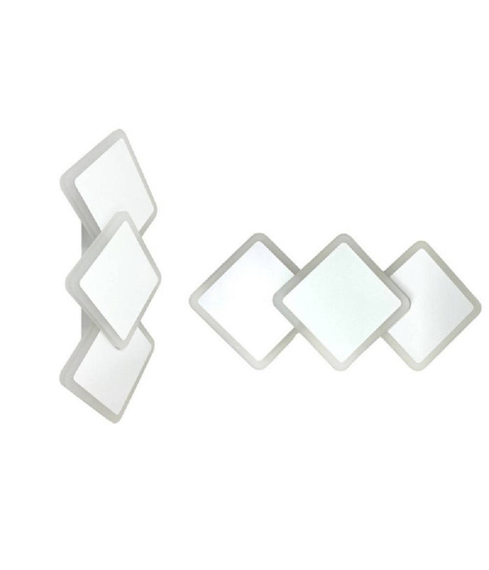 Applique Moderno Triplo Rombi A Led 14w Da Parete 3 Colorazioni Di Luce Aq31-b3c         