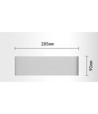Applique Muro Led 15 W Doppia Emissione Di Luce Bianco Rettangolare Moderno E57         