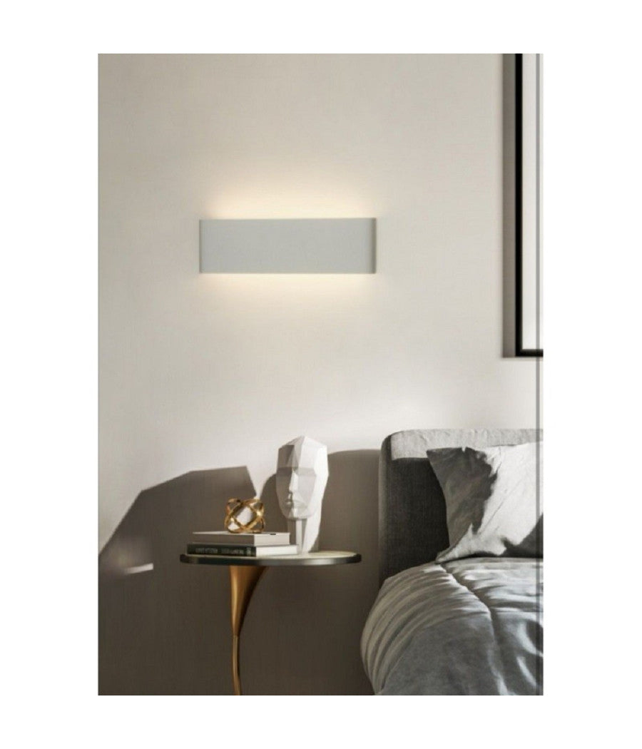 Applique Muro Led 15 W Doppia Emissione Di Luce Bianco Rettangolare Moderno E57  -bianco Naturale      -