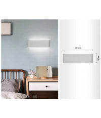 Applique Muro Led 15 W Doppia Emissione Di Luce Bianco Rettangolare Moderno E57         