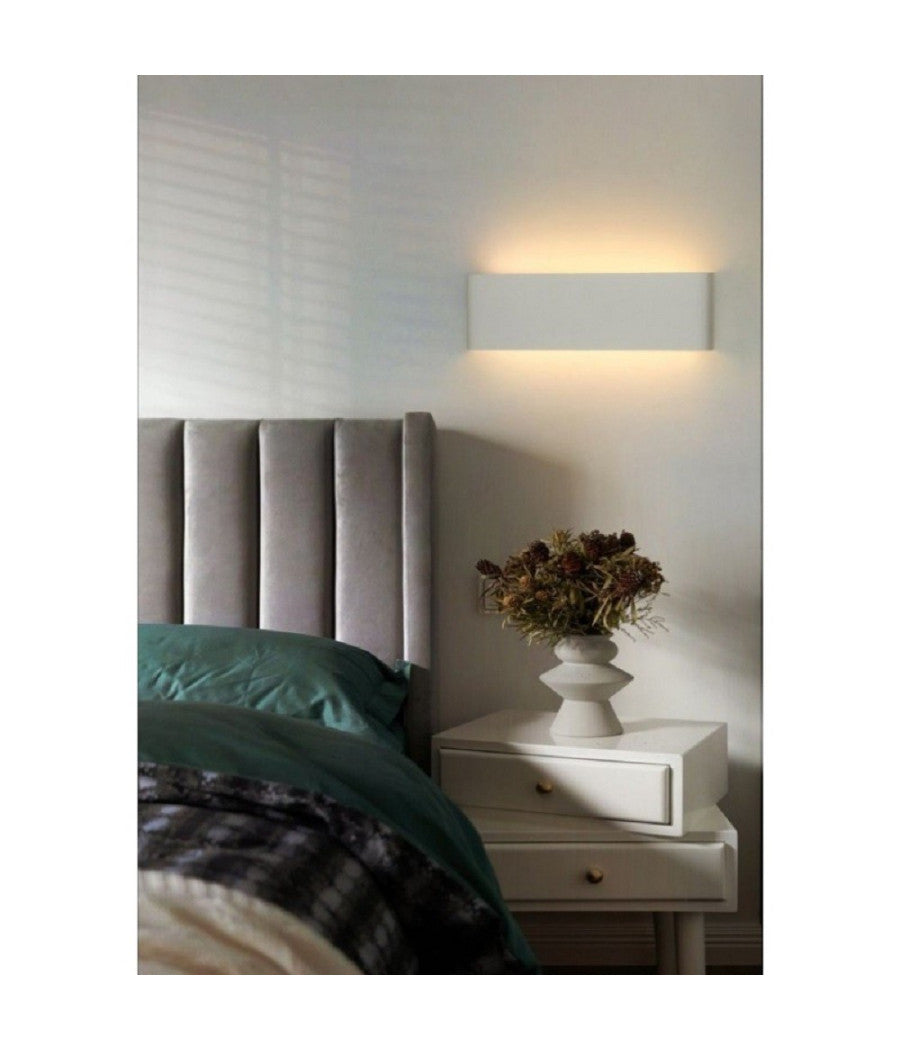 Applique Muro Led 15 W Doppia Emissione Di Luce Bianco Rettangolare Moderno E57         