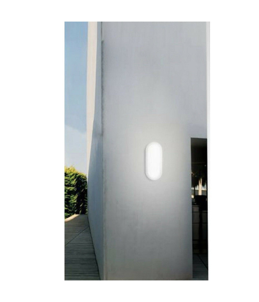 Applique Muro Led 18w Plafoniera Giardino Tartaruga Ip65 6500k 3000k 4000k Es51         