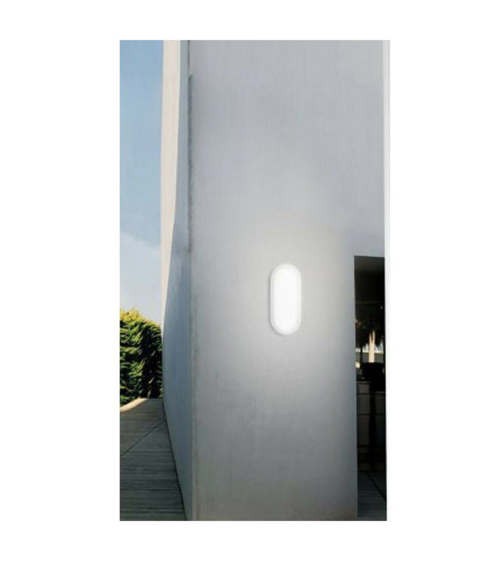 Applique Muro Led 18w Plafoniera Giardino Tartaruga Ip65 6500k 3000k 4000k Es51         