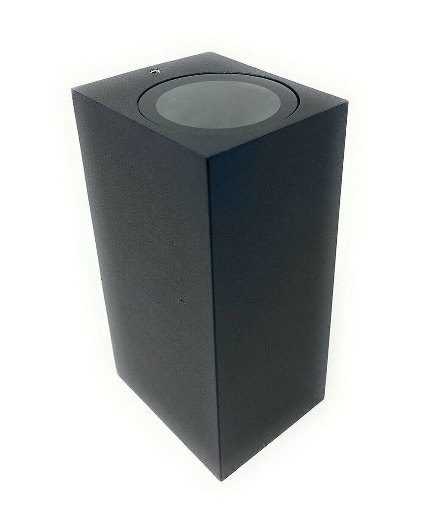 Applique Parete Doppia Emissione Attacco Gu10 Lampada Moderna Es55 Up & Down Ip65         