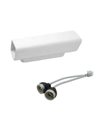 Applique Parete Doppia Emissione Up Down In Gesso Verniciabile Cubo Gu10 Gs-e51         