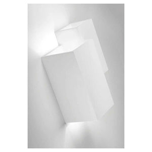 Trade Shop - Applique Parete In Gesso 2 Rettangoli Incastonati Bianco Ip20 Gs-e39 Verniciabile -