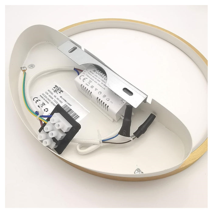 Trade Shop - Applique Parete Led 14w Cerchio Oro Lampada Tonda Design Moderno Luce 4000k 71255         