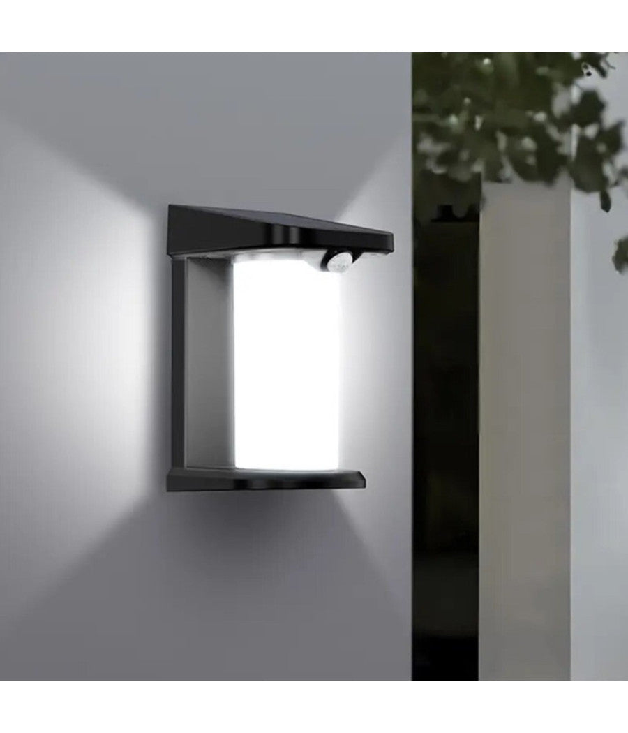 Applique Parete Led Luce 3000k 6500k Pannello Solare Sensore Movimento Yh0619-pir         