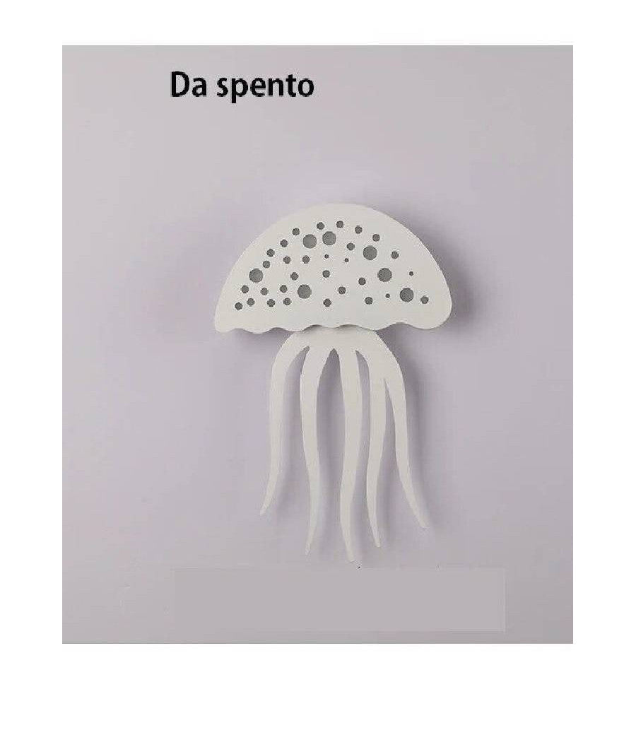 Applique Parete Led Medusa 3 Tonalità  Luce Moderno 8w Bianca Dimmerabile Aq27-b3c         