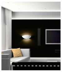 Applique Parete Mezza Luna Gesso Doppia Emissione Verniciabile Attacco R7s         