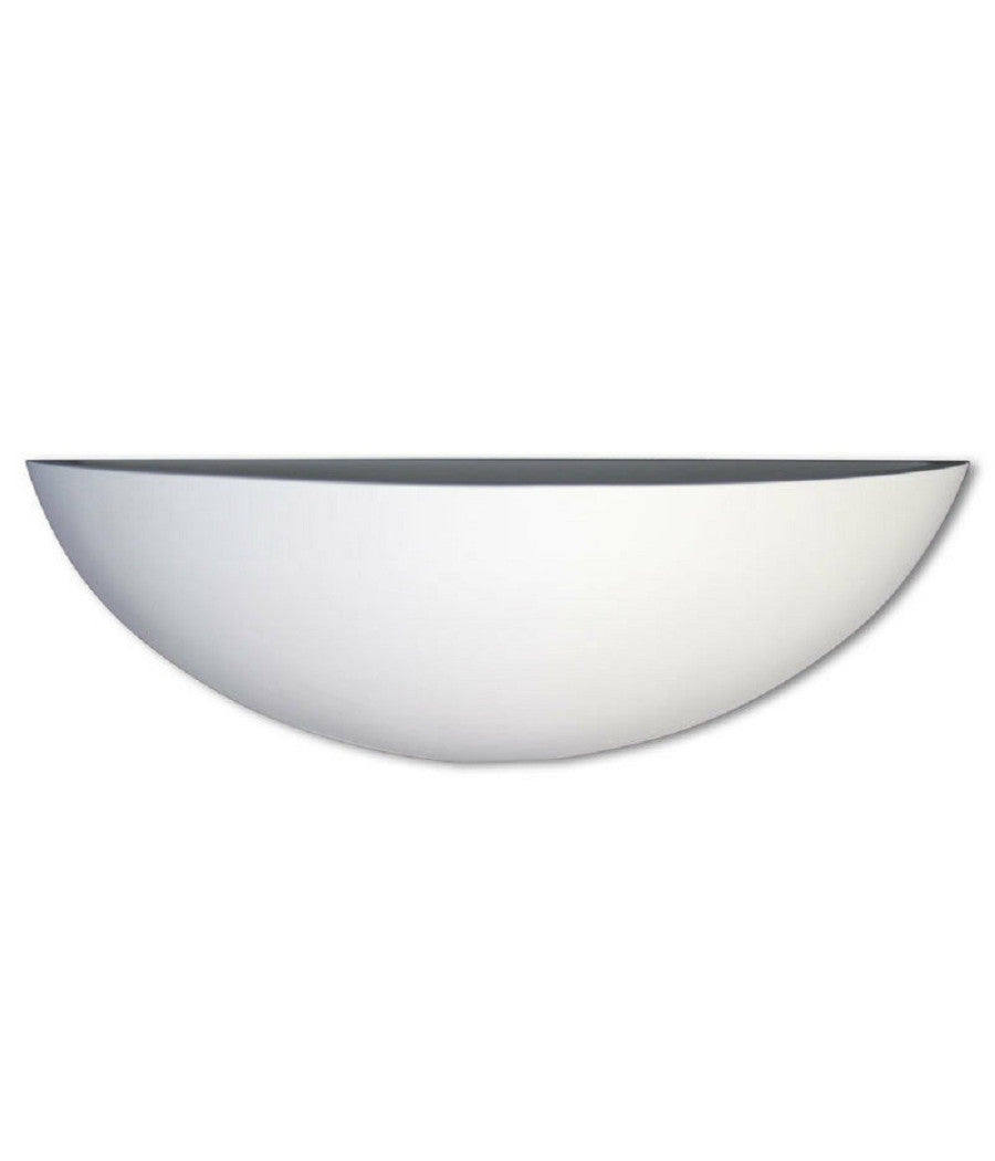 Applique Parete Mezza Luna Gesso Doppia Emissione Verniciabile Attacco R7s         