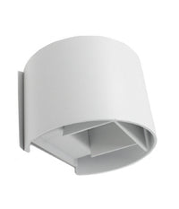 Applique Parete Muro 28 Led 12 Watt Ip55 Luce Fredda Calda Up & Down Es44 Bianco         